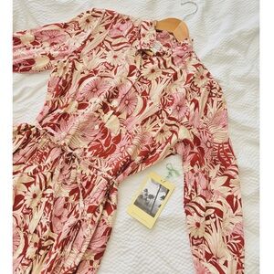 Trovata Floral Boho Style Tiered Maxi Dress